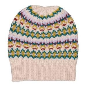 NEW HELLO SIMONE kids' pims hat in fair isle ecru